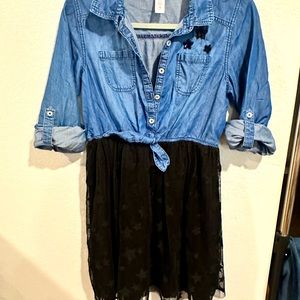 Justice Girls plus size denim Dress Size 18